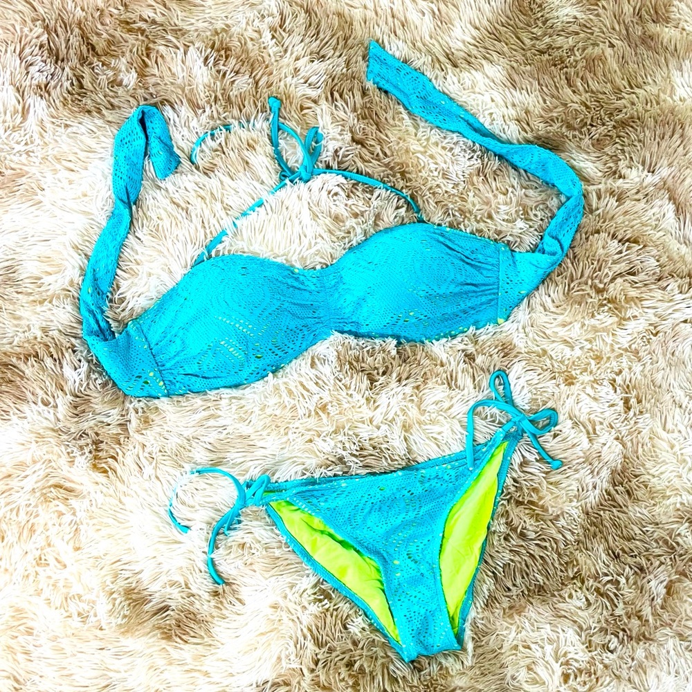 Neon Turquoise Bikini